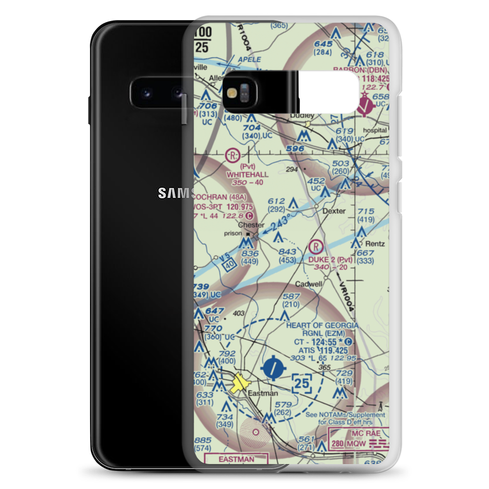 Lt Landing Airport (23GE) VFR Sectional Samsung Case Samsung Galaxy S10+ model shown