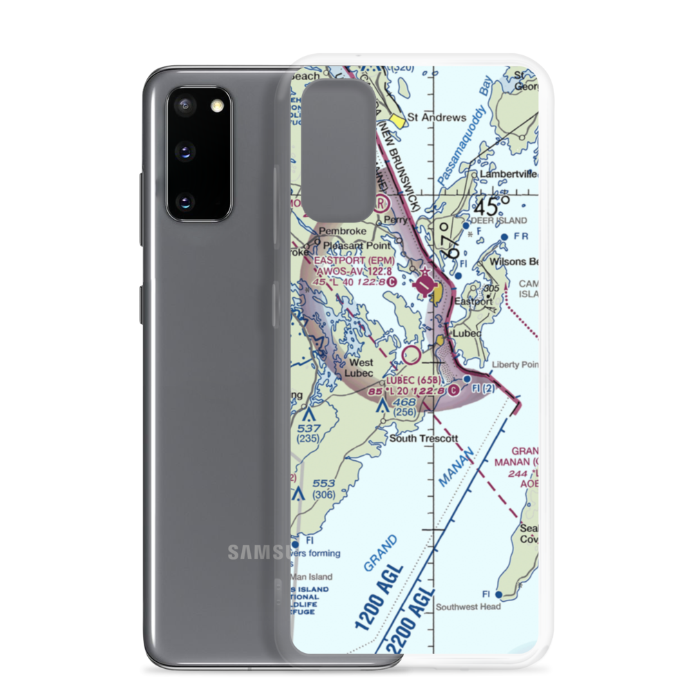 Lubec Municipal Airport (65B) VFR Sectional Samsung Case Samsung Galaxy S20 model shown