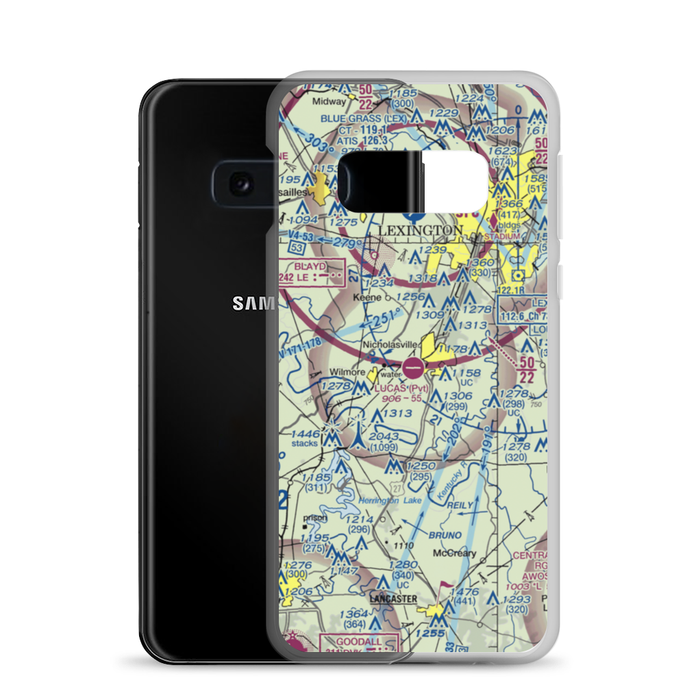 Lucas Field (79KY) VFR Sectional Samsung Case Samsung Galaxy S10e model shown