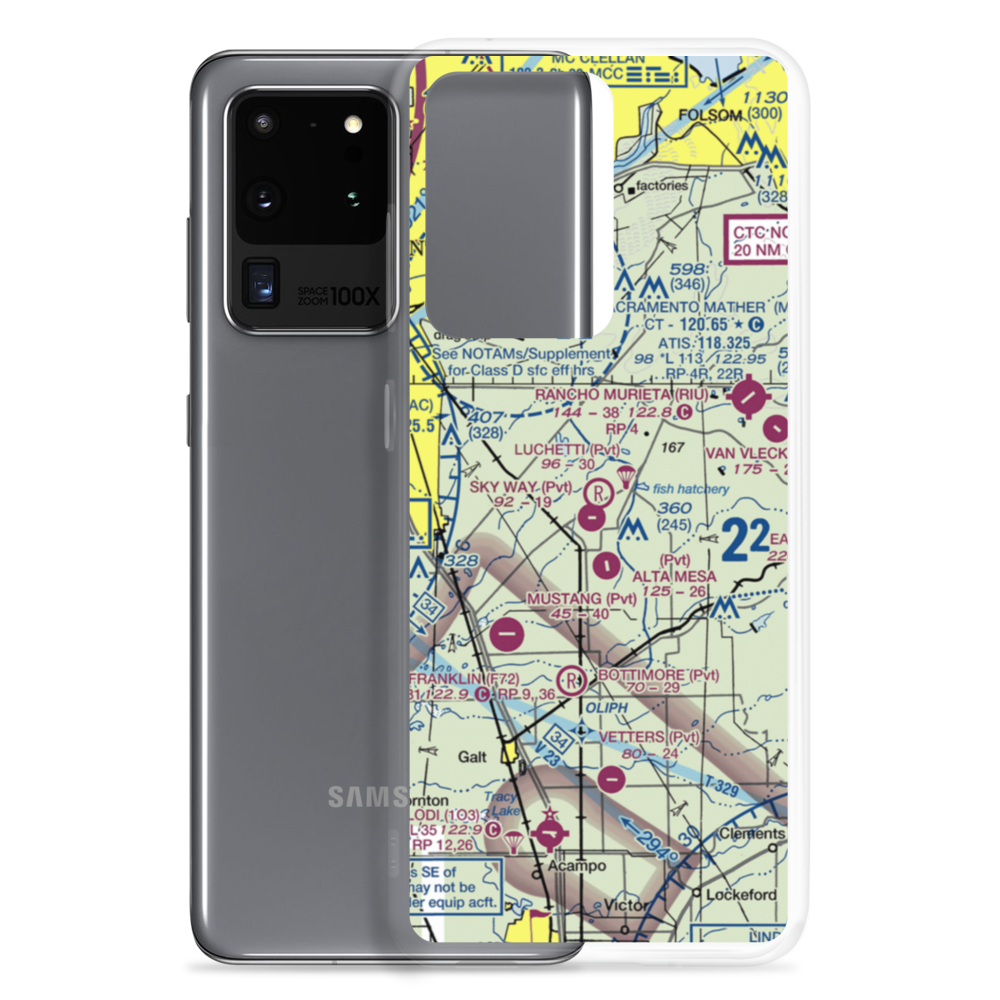 Lucchetti Ranch Airport (8CL2) VFR Sectional Samsung Case Samsung Galaxy S20 Ultra model shown