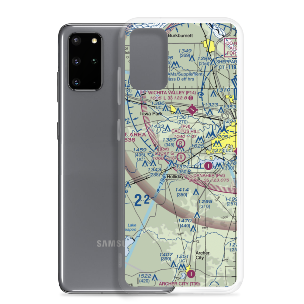 Lucky G Airport (4TA5) VFR Sectional Samsung Case Samsung Galaxy S20 Plus model shown