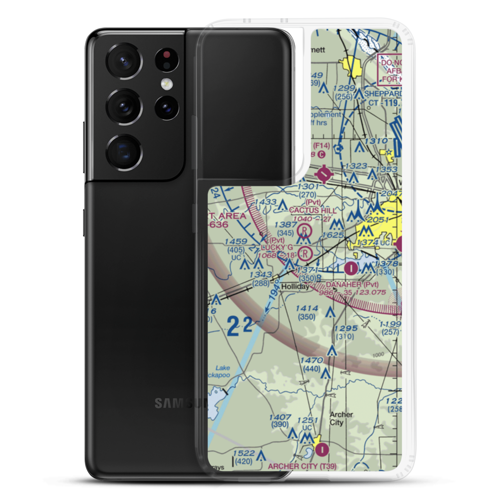 Lucky G Airport (4TA5) VFR Sectional Samsung Case Samsung Galaxy S21 Ultra model shown