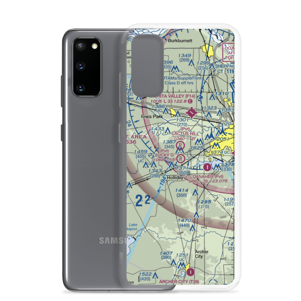 Lucky G Airport (4TA5) VFR Sectional Samsung Case Samsung Galaxy S20 model shown