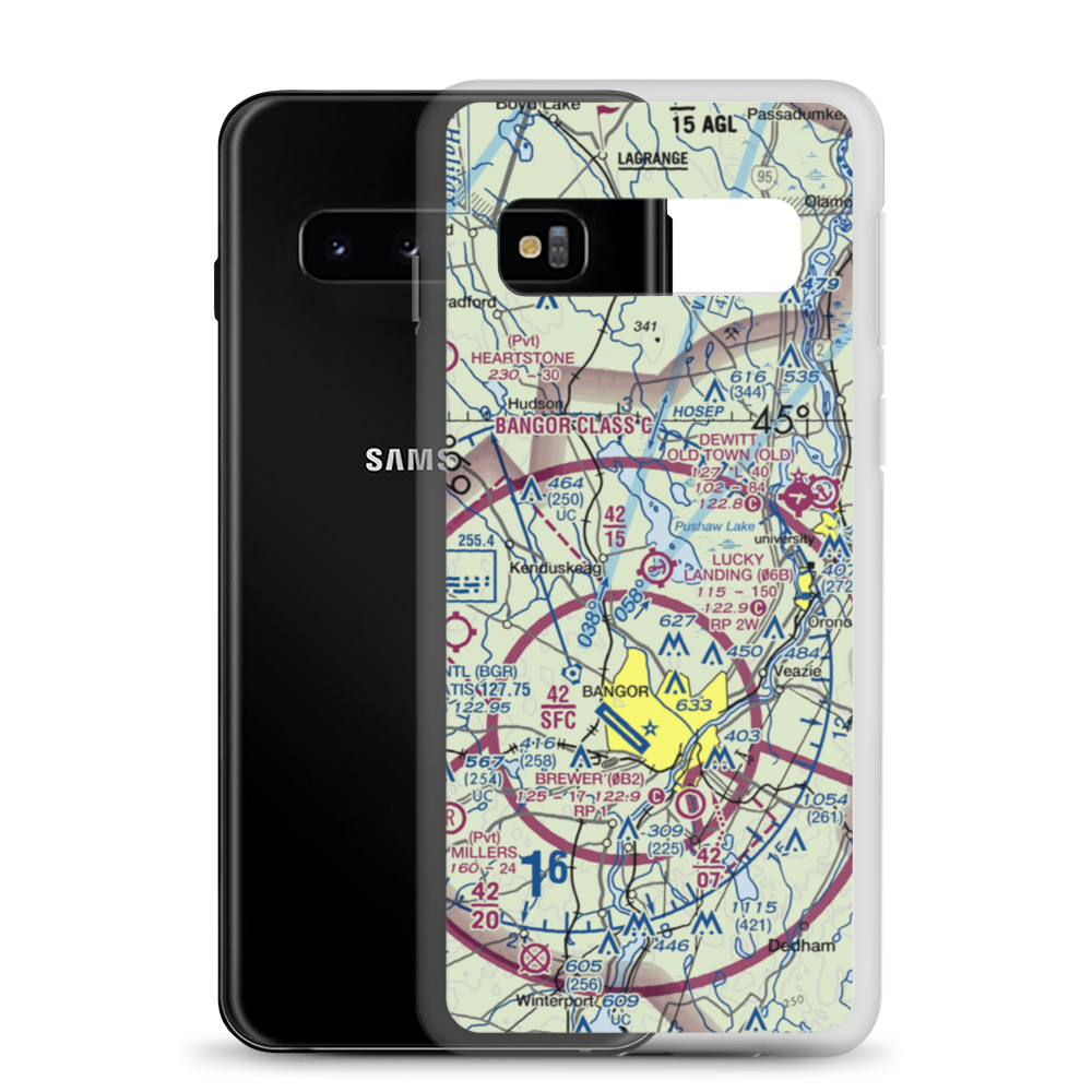 Lucky Landing Marina and Seaplane Base (06B) VFR Sectional Samsung Case Samsung Galaxy S10 model shown