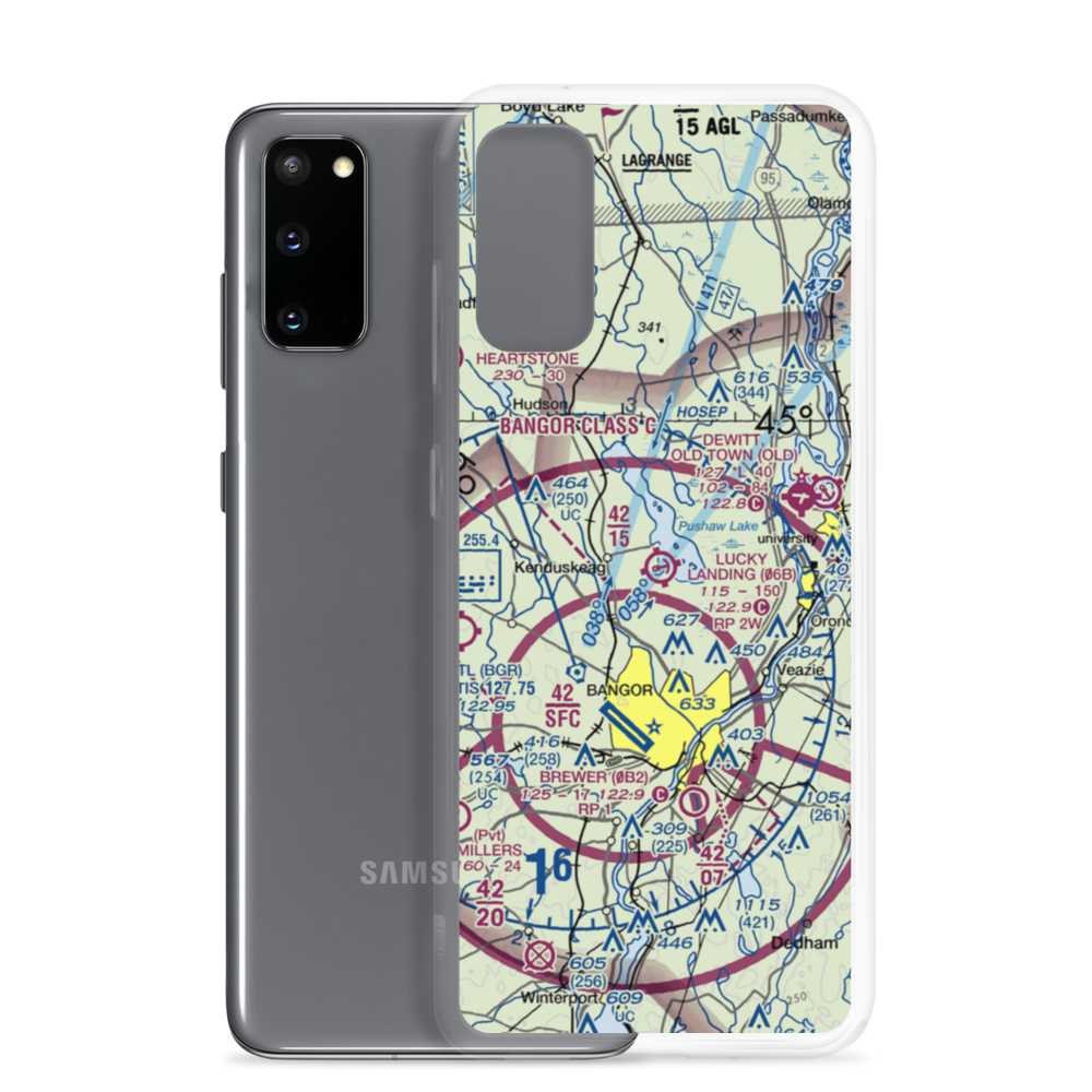 Lucky Landing Marina and Seaplane Base (06B) VFR Sectional Samsung Case Samsung Galaxy S20 model shown