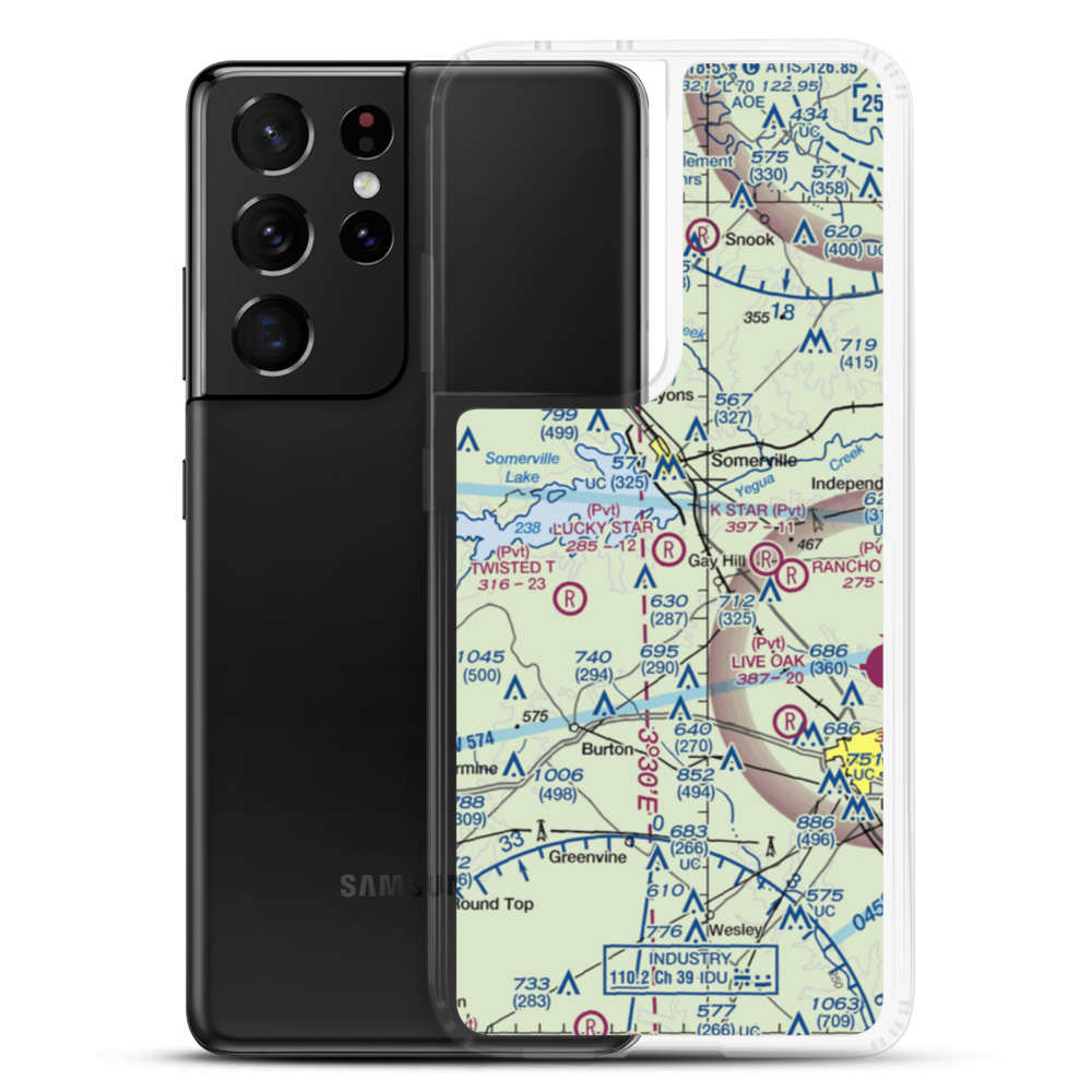 Lucky Star Ranch Airport (TX04) VFR Sectional Samsung Case Samsung Galaxy S21 Ultra model shown