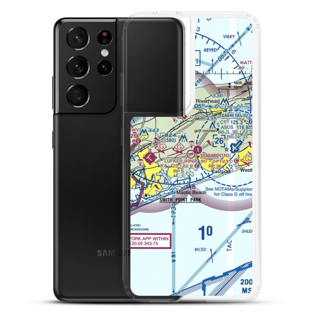 Lufker Airport (49N) VFR Sectional Samsung Case Samsung Galaxy S21 Ultra model shown
