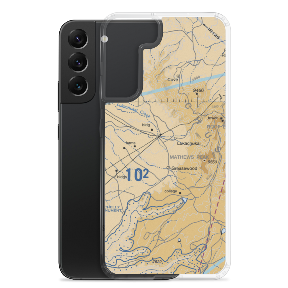 Lukachukai Airport (39AZ) VFR Sectional Samsung Case Samsung Galaxy S22 Plus model shown