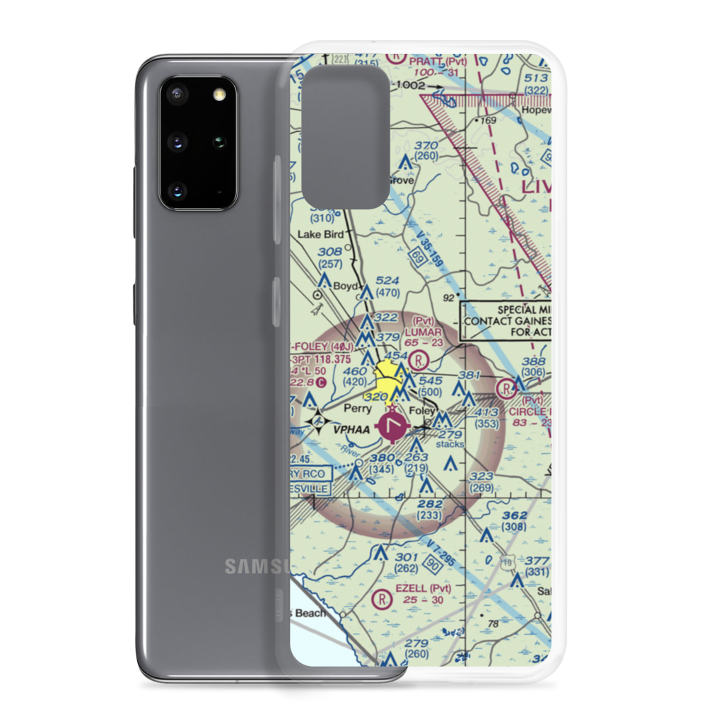 Lumar Field (FA29) VFR Sectional Samsung Case Samsung Galaxy S20 Plus model shown