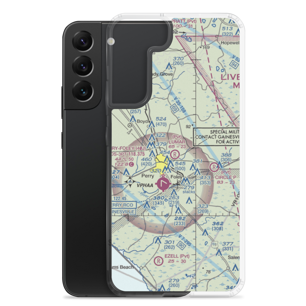 Lumar Field (FA29) VFR Sectional Samsung Case Samsung Galaxy S22 Plus model shown