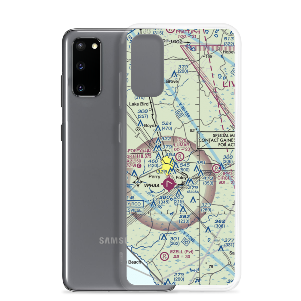 Lumar Field (FA29) VFR Sectional Samsung Case Samsung Galaxy S20 model shown