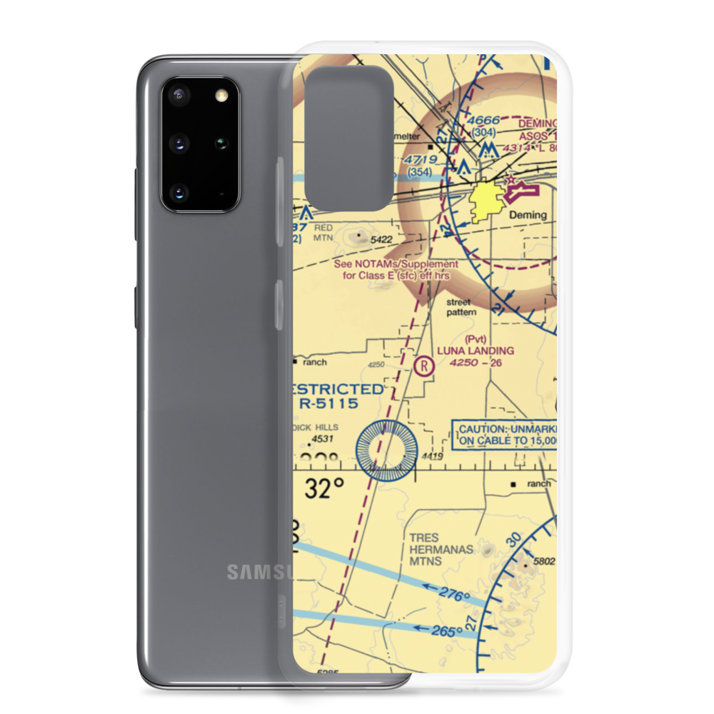 Luna Landing Airport (NM26) VFR Sectional Samsung Case Samsung Galaxy S20 Plus model shown