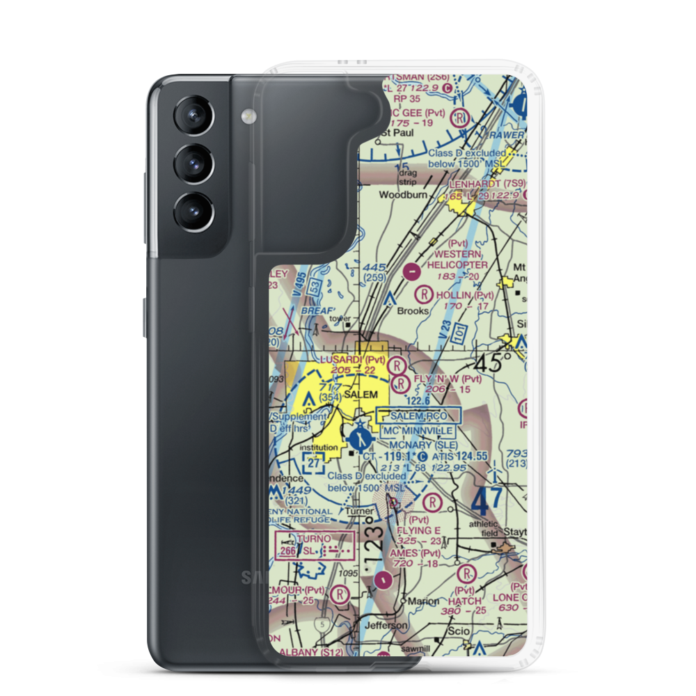 Lusardi Field (4OR7) VFR Sectional Samsung Case Samsung Galaxy S21 model shown
