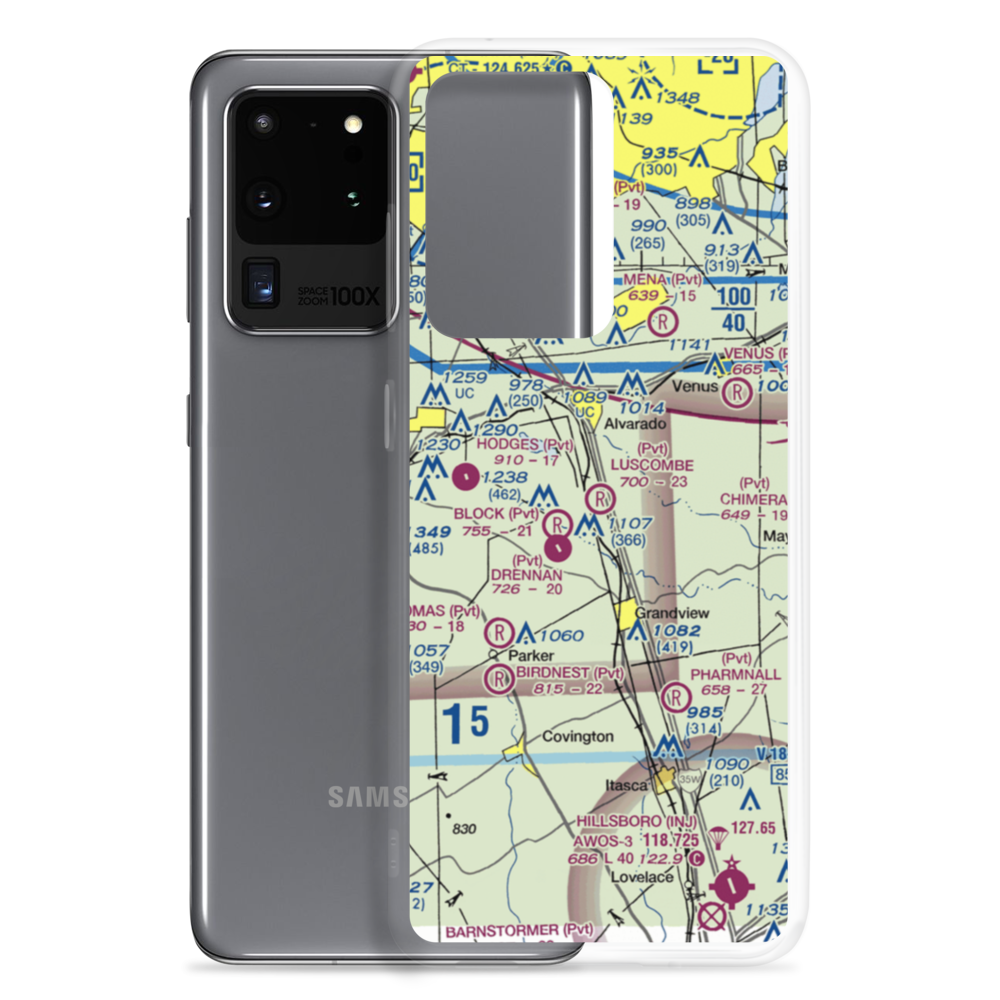 Luscombe Acres Airport (6XS2) VFR Sectional Samsung Case Samsung Galaxy S20 Ultra model shown