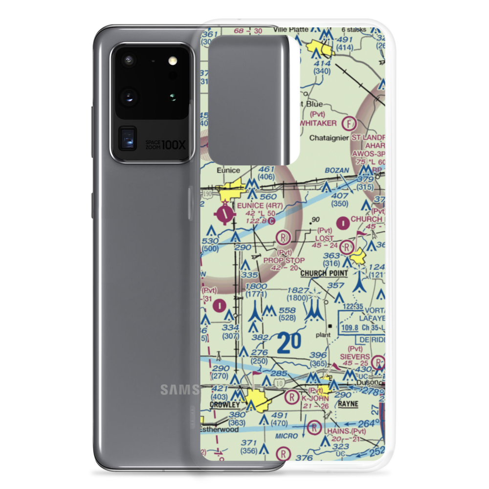 Luscombe Lane 1 Airport (80LA) VFR Sectional Samsung Case Samsung Galaxy S20 Ultra model shown