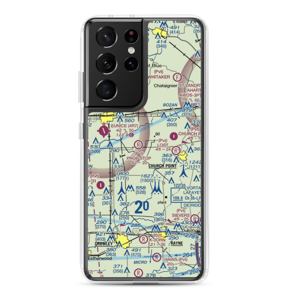 Luscombe Lane 1 Airport (80LA) VFR Sectional Samsung Case Samsung Galaxy S21 Ultra model shown