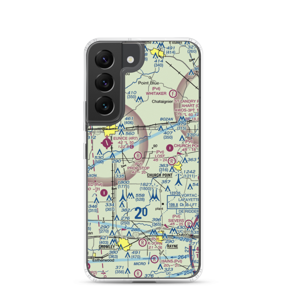 Luscombe Lane 1 Airport (80LA) VFR Sectional Samsung Case Samsung Galaxy S22 model shown