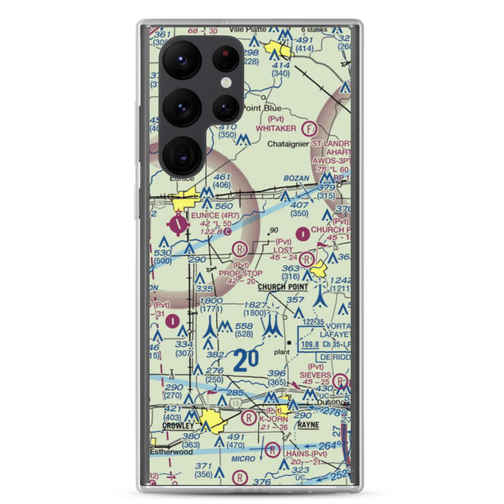 Luscombe Lane 1 Airport (80LA) VFR Sectional Samsung Case Samsung Galaxy S22 Ultra model shown