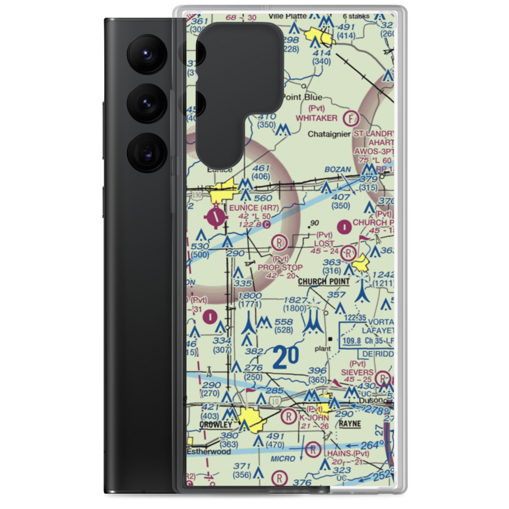 Luscombe Lane 1 Airport (80LA) VFR Sectional Samsung Case Samsung Galaxy S22 Ultra model shown