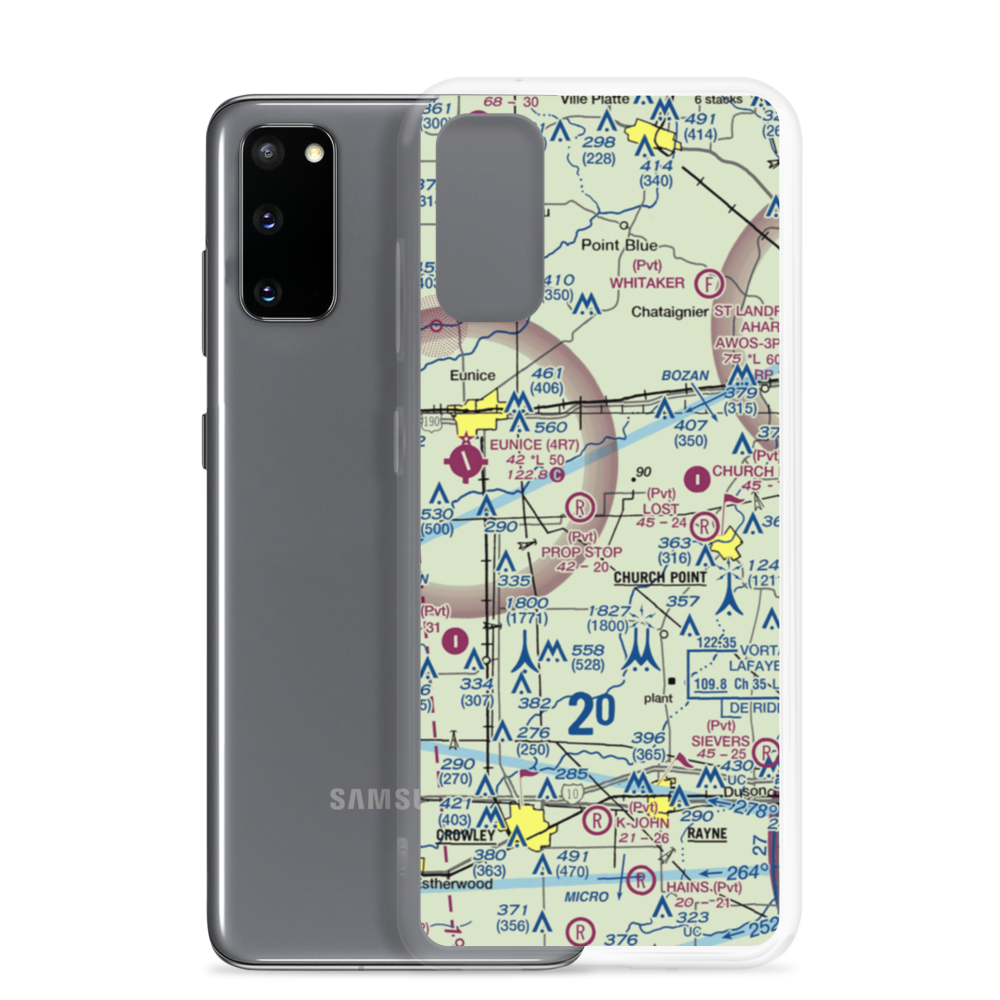 Luscombe Lane 1 Airport (80LA) VFR Sectional Samsung Case Samsung Galaxy S20 model shown