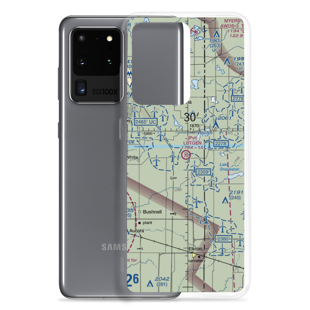 Lutgen Airport (20SD) VFR Sectional Samsung Case Samsung Galaxy S20 Ultra model shown