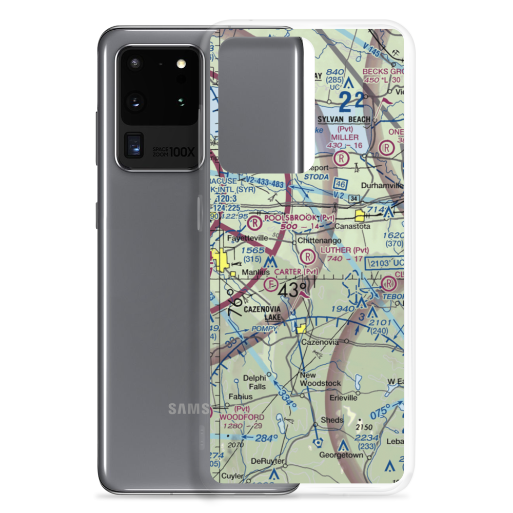 Luther Airport (1D5) VFR Sectional Samsung Case Samsung Galaxy S20 Ultra model shown
