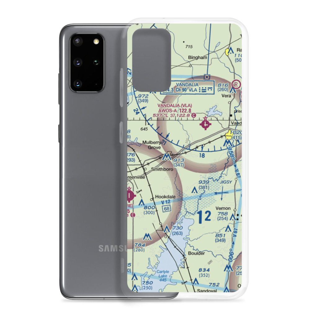 Lutz Airport (94IL) VFR Sectional Samsung Case Samsung Galaxy S20 Plus model shown
