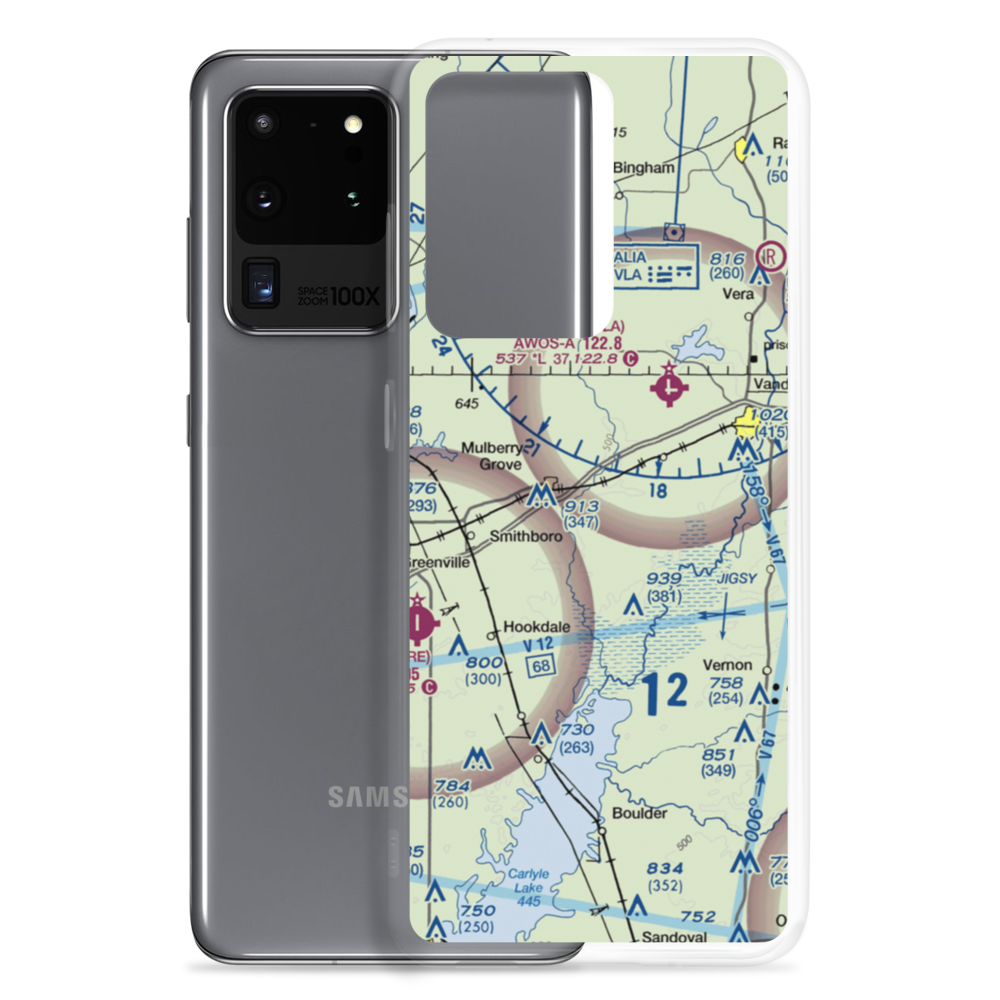 Lutz Airport (94IL) VFR Sectional Samsung Case Samsung Galaxy S20 Ultra model shown