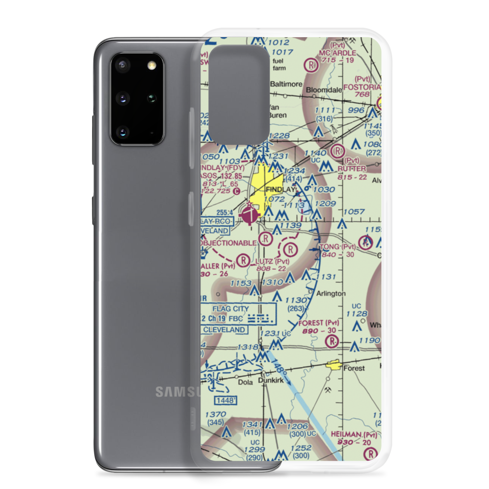 Lutz Airport (9OH7) VFR Sectional Samsung Case Samsung Galaxy S20 Plus model shown