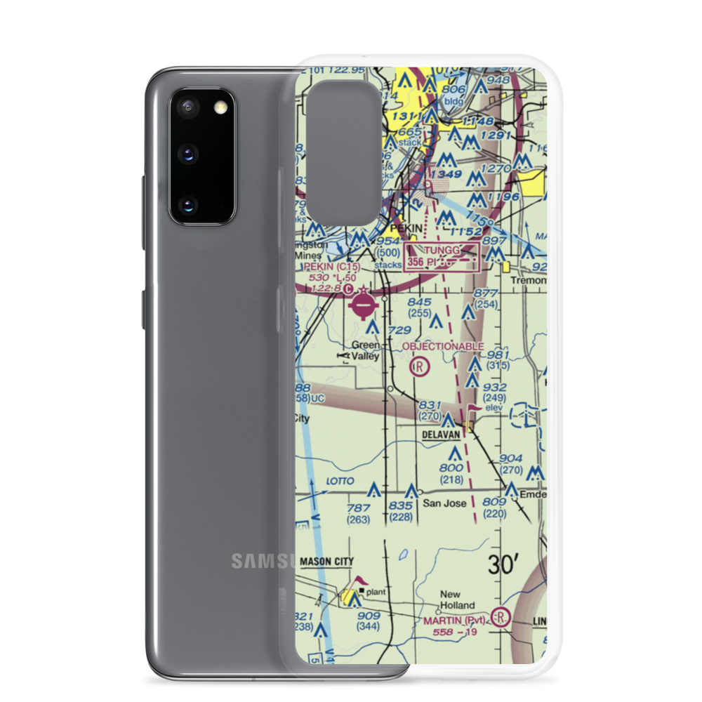 Lutz Restricted Landing Area (7IL3) VFR Sectional Samsung Case Samsung Galaxy S20 model shown