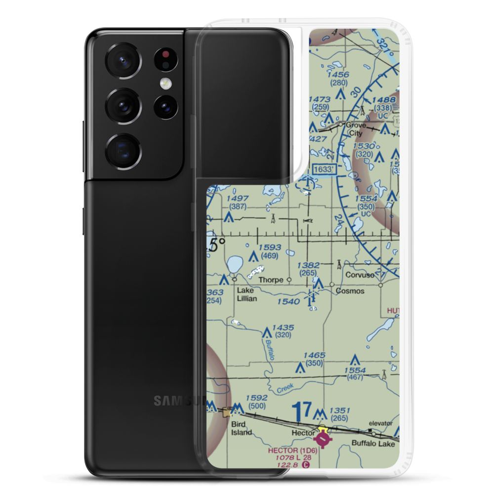 Lux Strip (MN28) VFR Sectional Samsung Case Samsung Galaxy S21 Ultra model shown