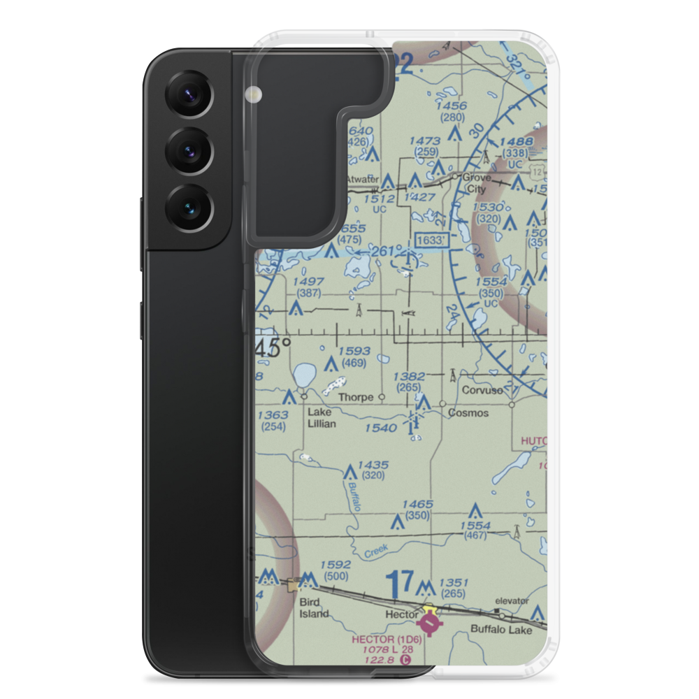 Lux Strip (MN28) VFR Sectional Samsung Case Samsung Galaxy S22 Plus model shown