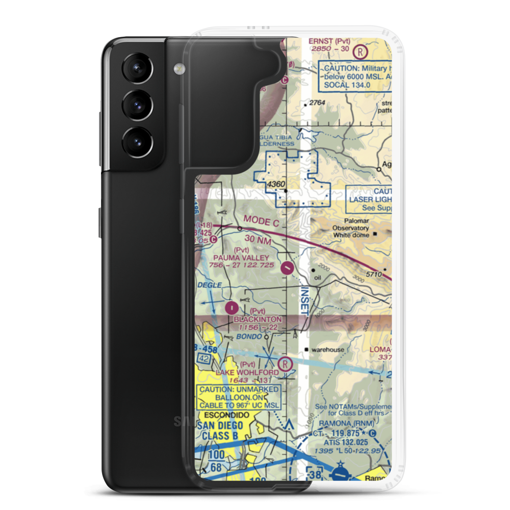 Lyall-Roberts Airport (37CL) VFR Sectional Samsung Case Samsung Galaxy S21 Plus model shown