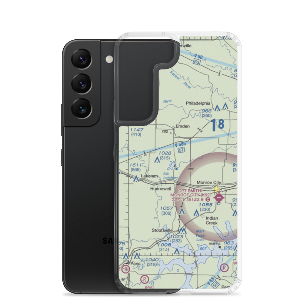 Lyell Airport (MO04) VFR Sectional Samsung Case Samsung Galaxy S22 model shown
