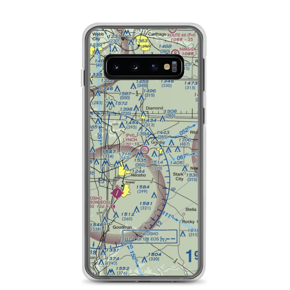 Lynch Field (44MU) VFR Sectional Samsung Case Samsung Galaxy S10 model shown