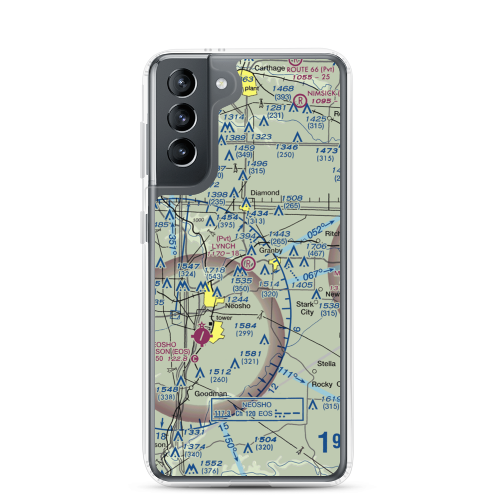 Lynch Field (44MU) VFR Sectional Samsung Case Samsung Galaxy S21 model shown