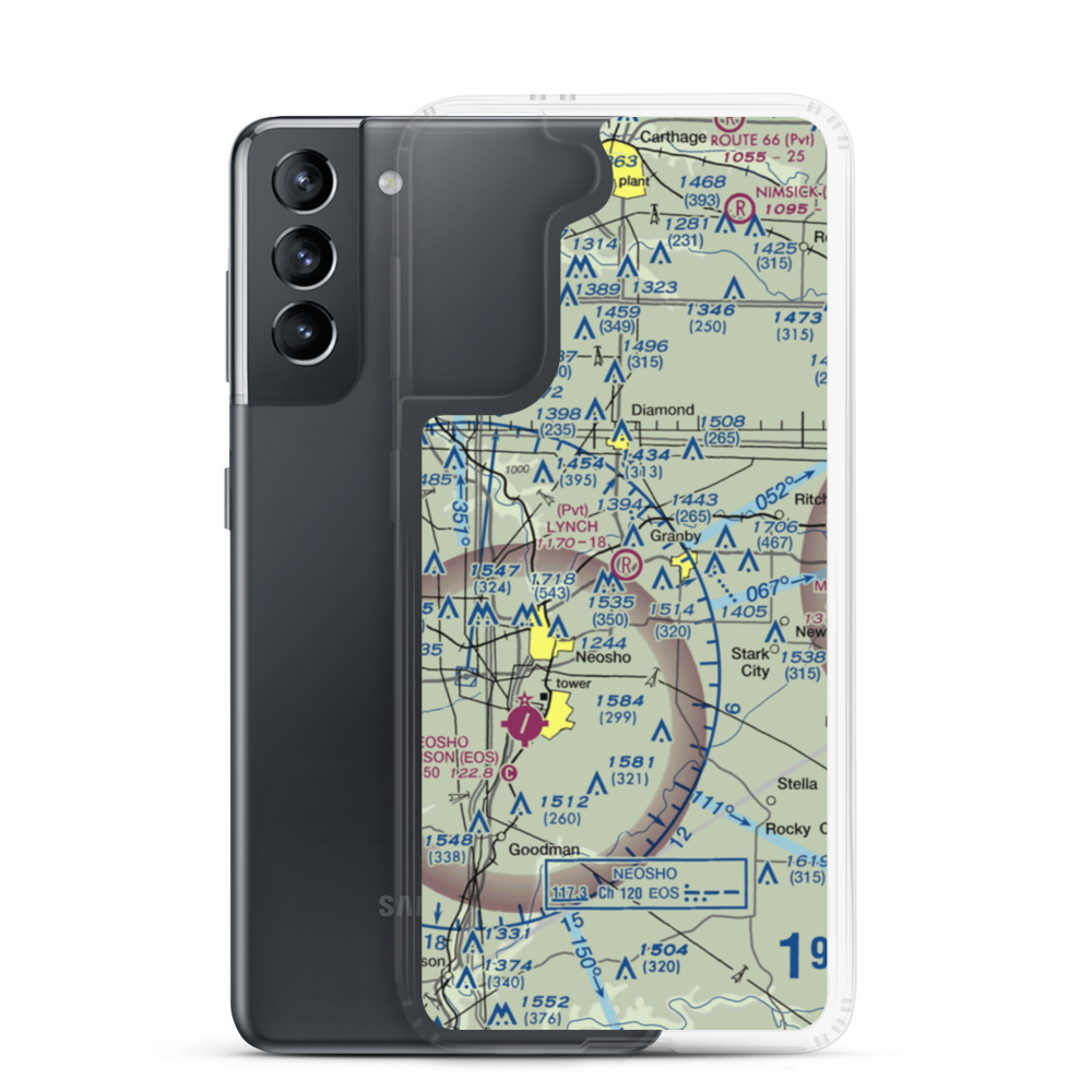 Lynch Field (44MU) VFR Sectional Samsung Case Samsung Galaxy S21 model shown