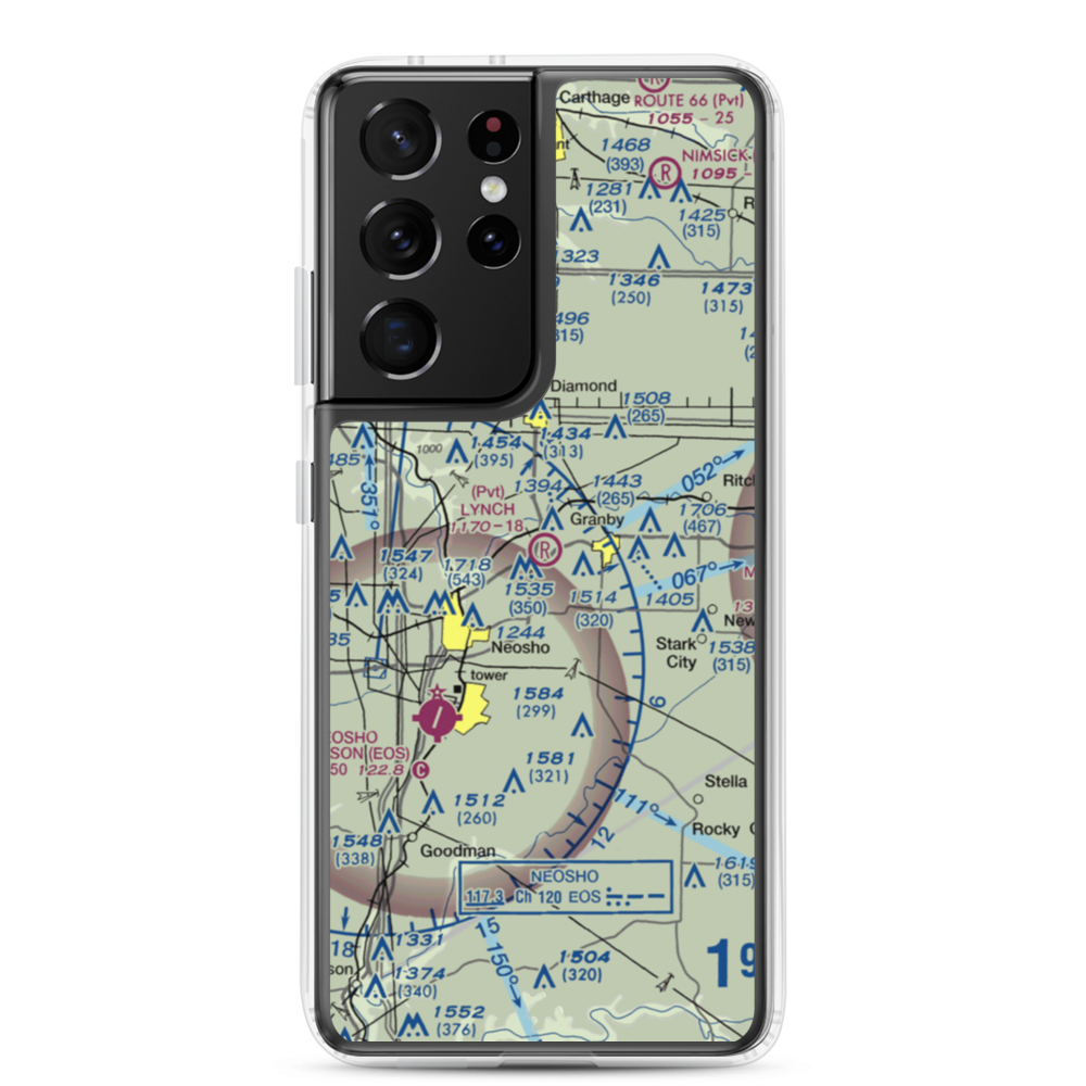 Lynch Field (44MU) VFR Sectional Samsung Case Samsung Galaxy S21 Ultra model shown