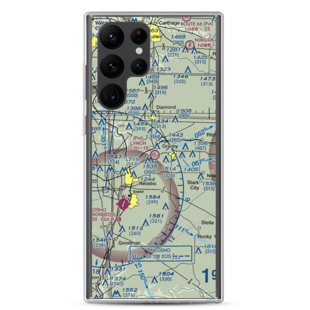 Lynch Field (44MU) VFR Sectional Samsung Case Samsung Galaxy S22 Ultra model shown