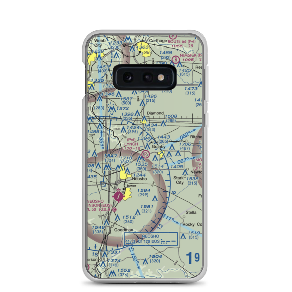 Lynch Field (44MU) VFR Sectional Samsung Case Samsung Galaxy S10e model shown