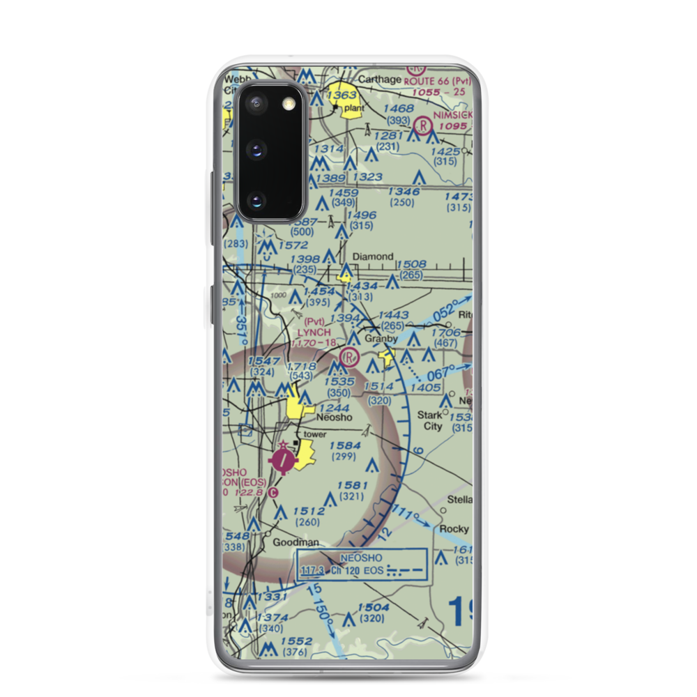 Lynch Field (44MU) VFR Sectional Samsung Case Samsung Galaxy S20 model shown