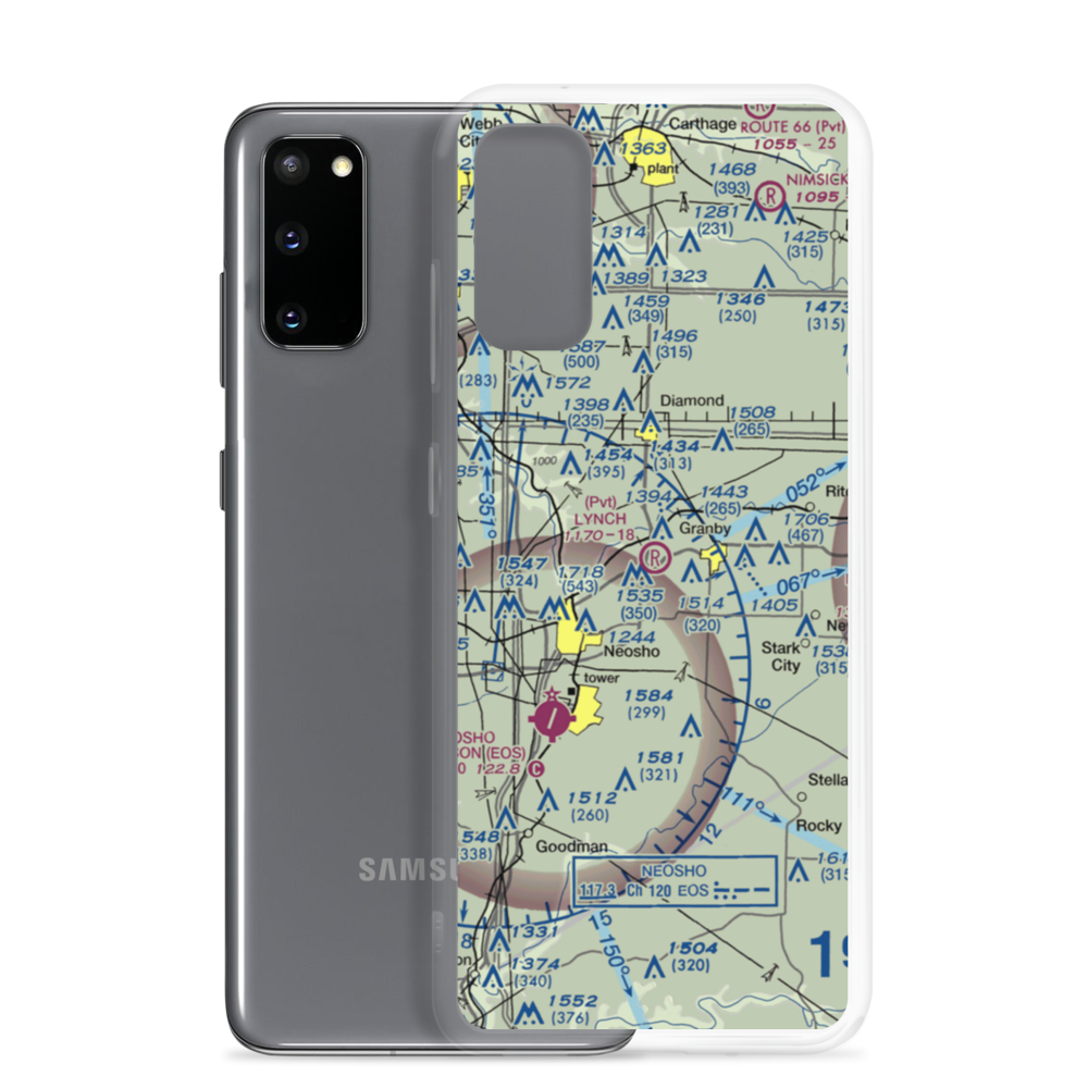 Lynch Field (44MU) VFR Sectional Samsung Case Samsung Galaxy S20 model shown