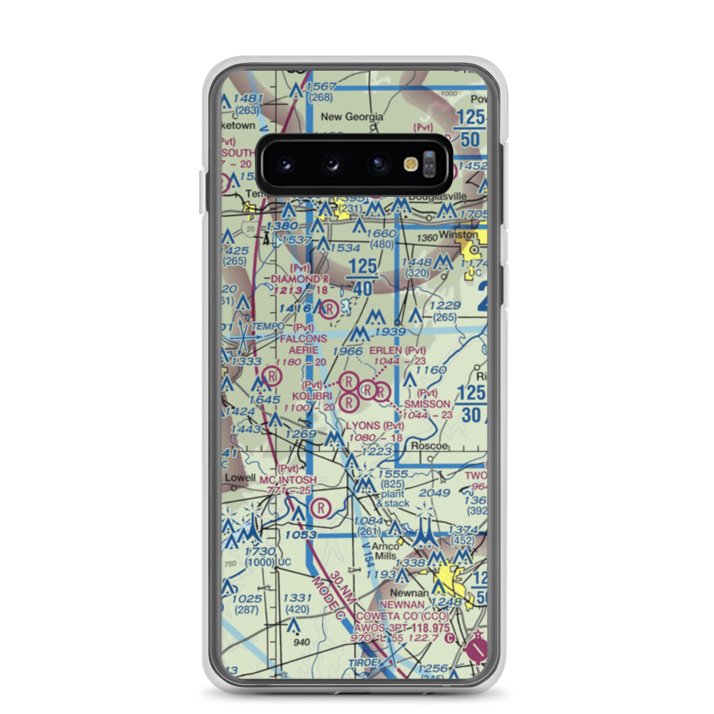 Lyons Landing Airport (5GA2) VFR Sectional Samsung Case Samsung Galaxy S10 model shown