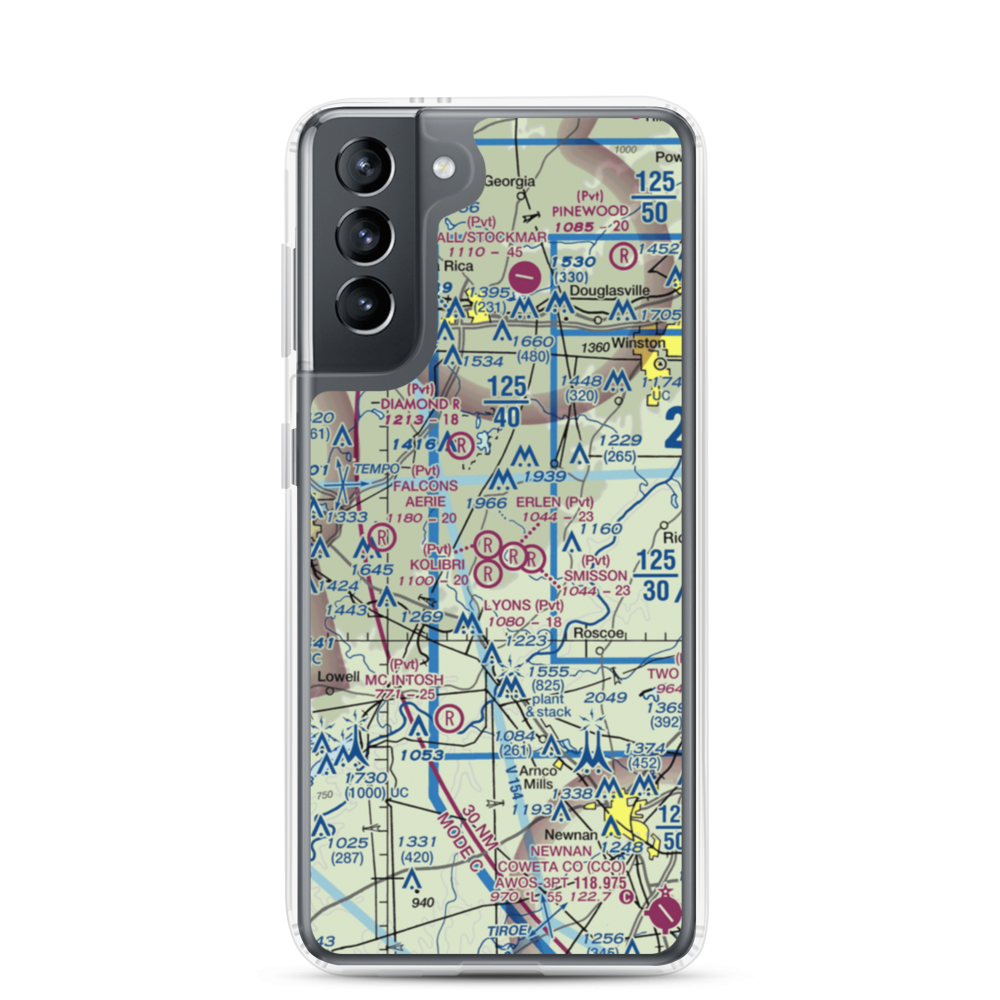 Lyons Landing Airport (5GA2) VFR Sectional Samsung Case Samsung Galaxy S21 model shown