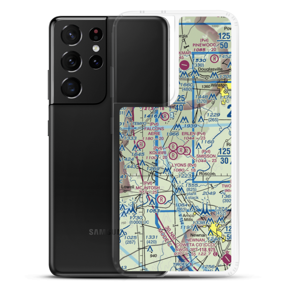Lyons Landing Airport (5GA2) VFR Sectional Samsung Case Samsung Galaxy S21 Ultra model shown