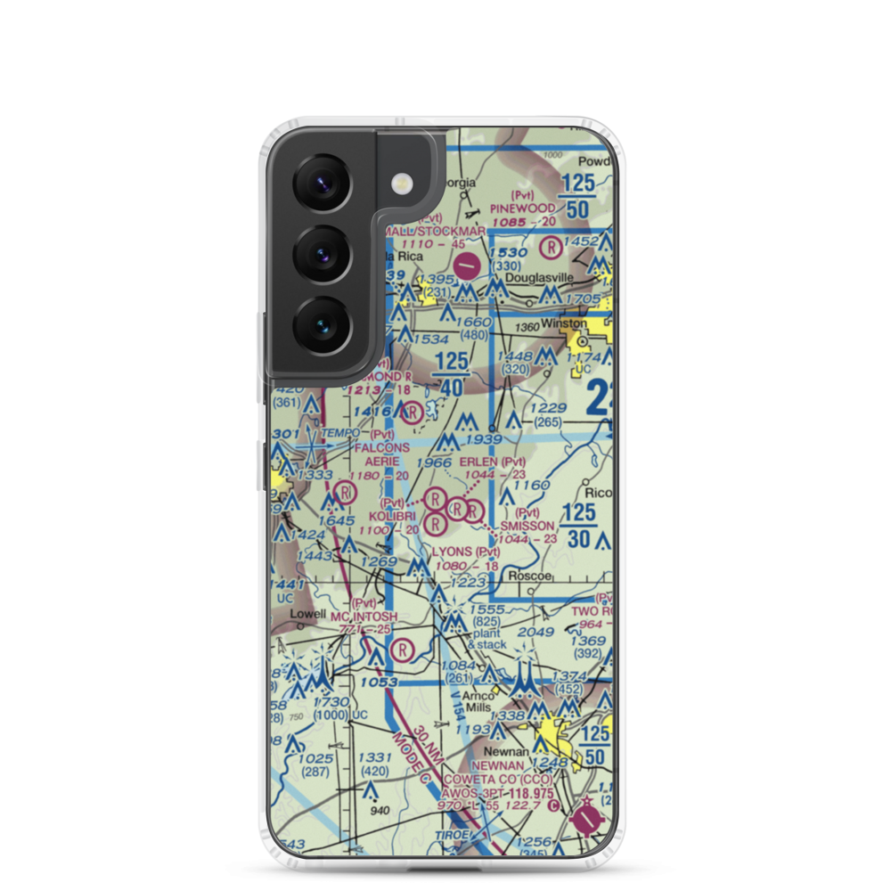 Lyons Landing Airport (5GA2) VFR Sectional Samsung Case Samsung Galaxy S22 model shown