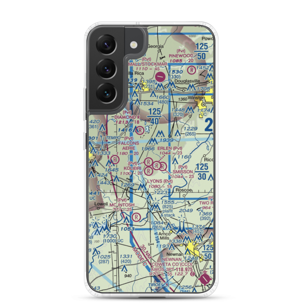 Lyons Landing Airport (5GA2) VFR Sectional Samsung Case Samsung Galaxy S22 Plus model shown
