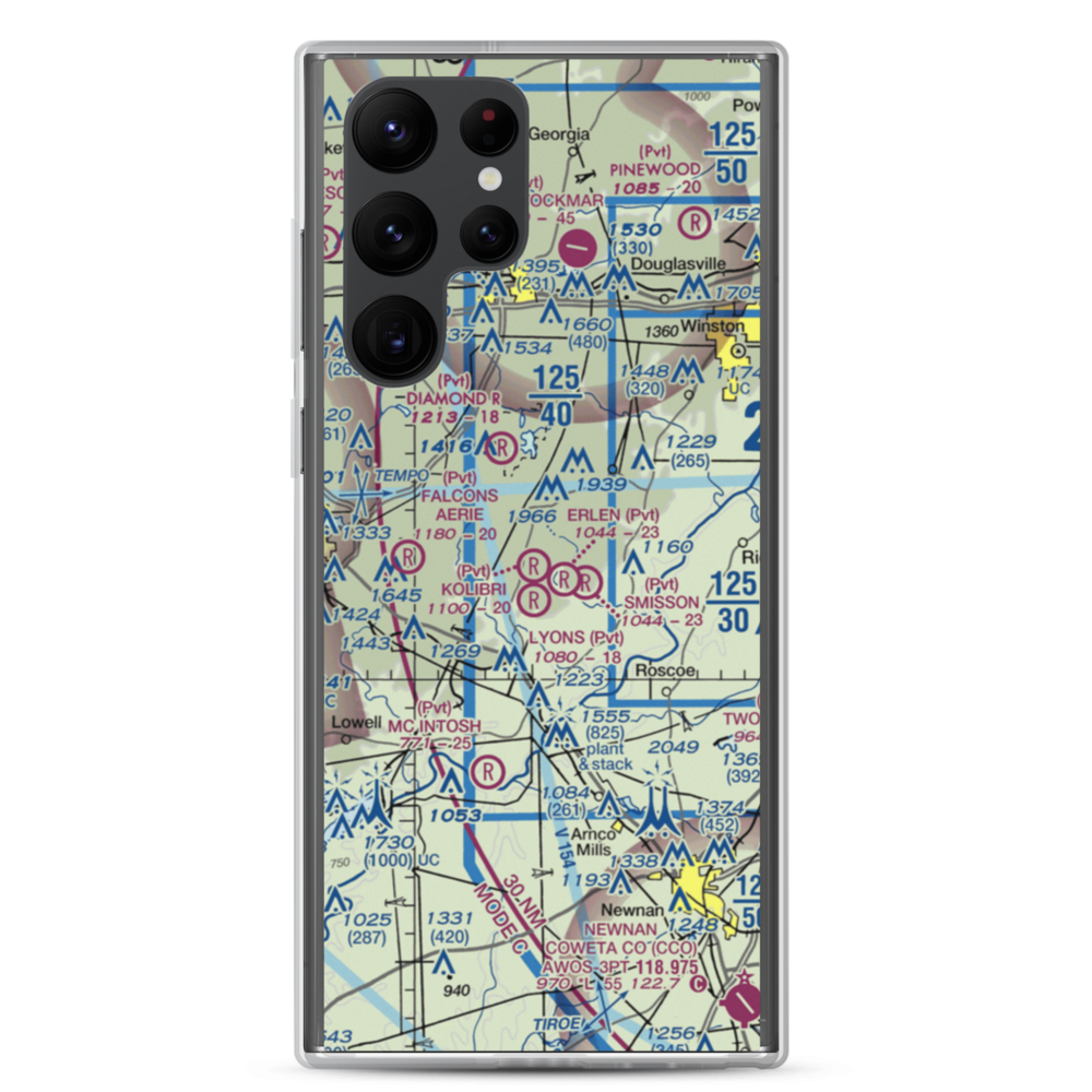 Lyons Landing Airport (5GA2) VFR Sectional Samsung Case Samsung Galaxy S22 Ultra model shown