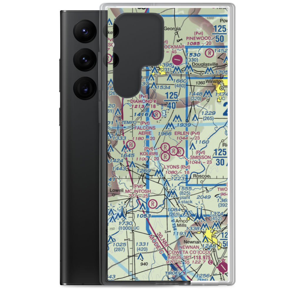 Lyons Landing Airport (5GA2) VFR Sectional Samsung Case Samsung Galaxy S22 Ultra model shown