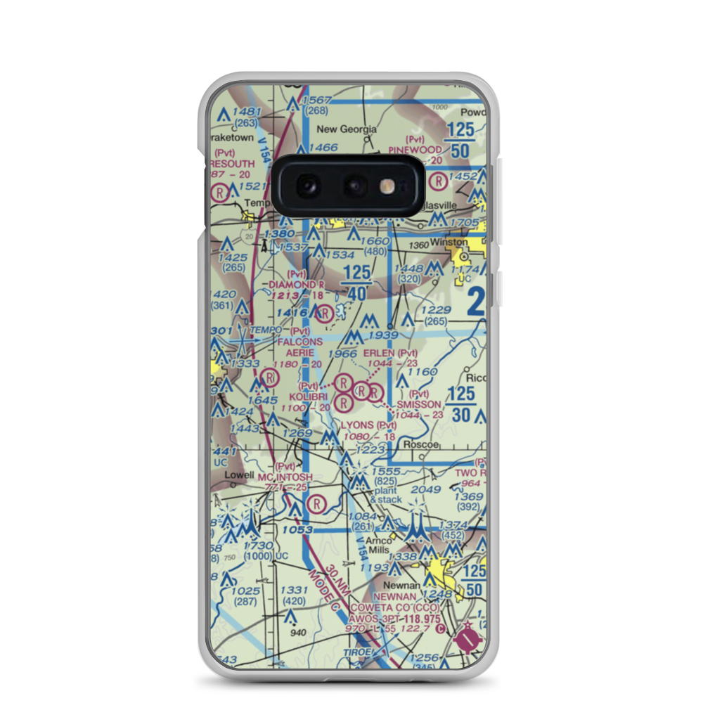 Lyons Landing Airport (5GA2) VFR Sectional Samsung Case Samsung Galaxy S10e model shown